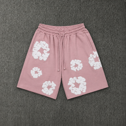 Cotton Wreath Pink Shorts