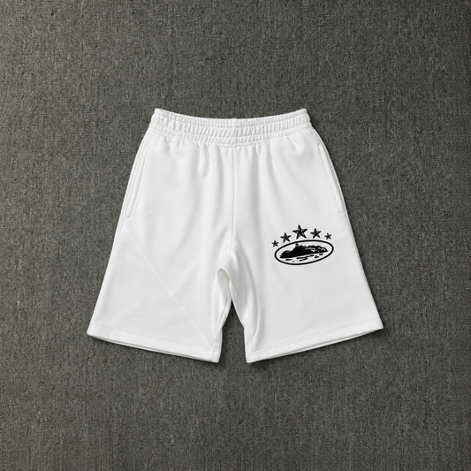 Corteiz 5 Starz White Shorts