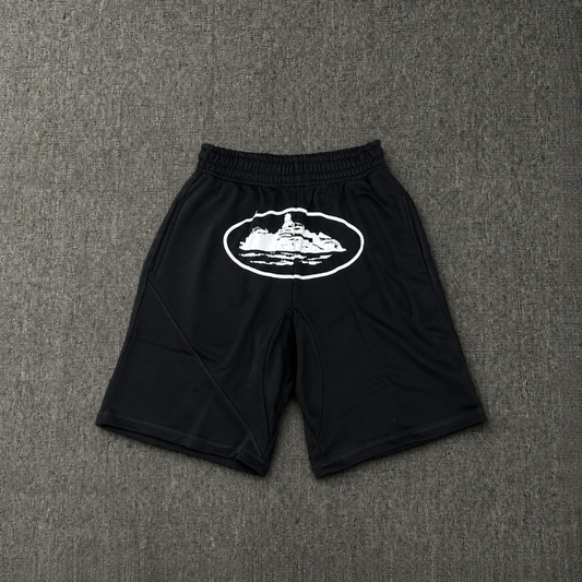 Corteiz Alcatraz Black Shorts