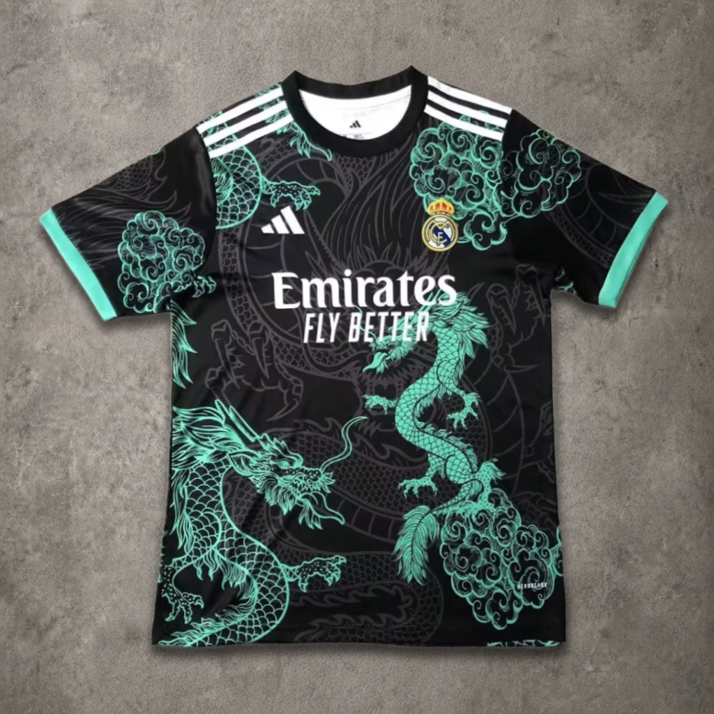 Real Madrid Black and Green Dragon Concept